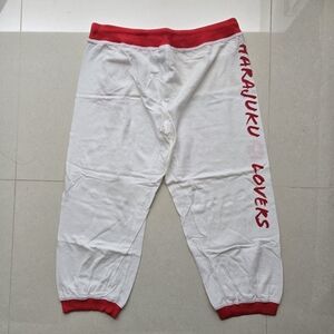 Harajuku Lovers Red and White Pants ❤️